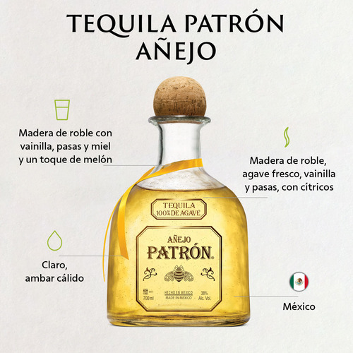Tequila Patrón Añejo 700ml