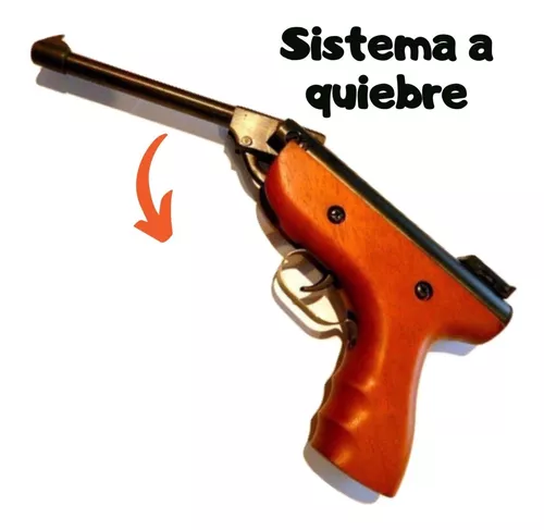 Pistola Aire Comprimido Calibre 5.5 Mm + 200 Balines !!