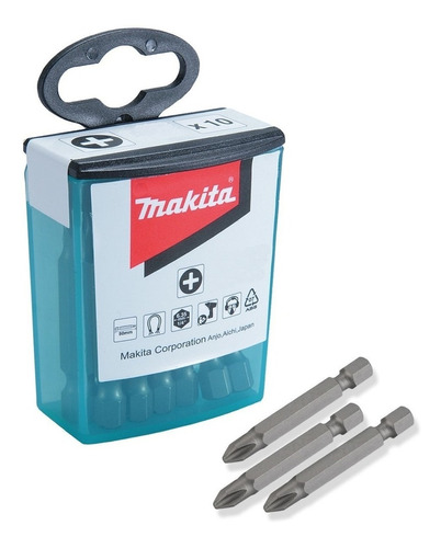 Jogo Kit Bits Ph2 50mm Magnético Makita B-26244 10 Unidadade