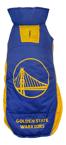 Chaleco Acolchado Nba Golden State Warriors Para Perros Y E