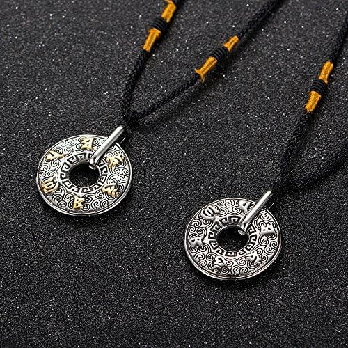 Inreng Collar Con Colgante De Mantra Budista Tibetano Om Man