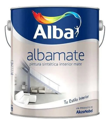 Pintura Sintetica Interior Mate 1 L Alba - Deacero