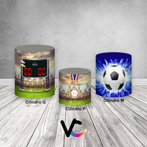 Trio De Capas De Cilindro - Futebol Realista 017