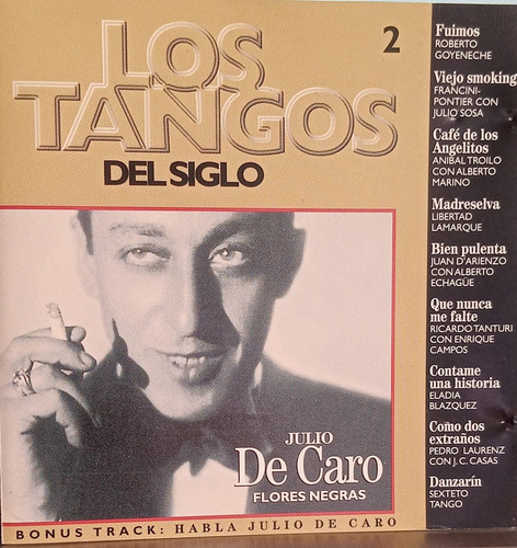 Julio De Caro Los Tangos Del Siglo Cd Nuevo