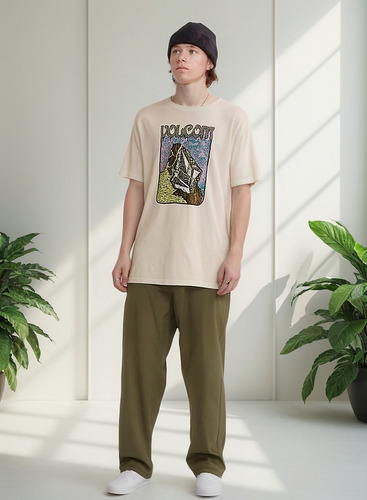 Polera Submerged Blanco Hombre Volcom