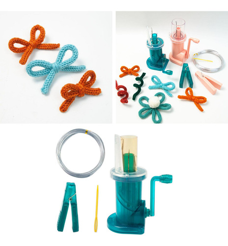Mini Máquina De Tejer De Plástico Para Bufandas, Verde