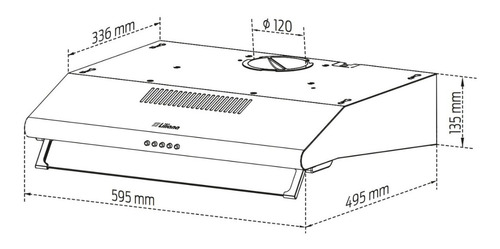 Imagen 2 de 6 de Extractor Purificador De Cocina Liliana Purify Plus Kp992