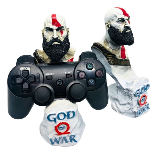 Estátua Boneco Suporte Controle Kratos God Of War