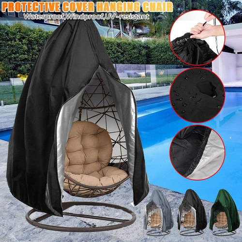 Silla Colgante De Exterior Con Forma De Cáscara De Huevo Par