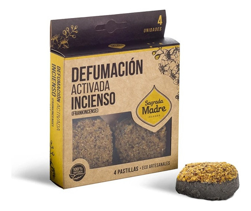 Pastillas Defumación Activada X4 Sagrada Madre Incienso