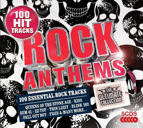 Rock Anthems 100 Hit Tracks 5cds Digipack