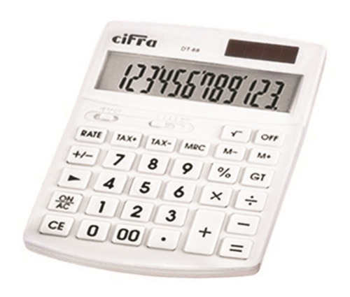 Calculadora Cifra Dt-68 12 Digitos 16x12cm Oferta Cyber
