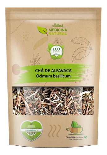 Chá De Alfavaca - Ocimum Basilicum - Medicina Natural - 100g