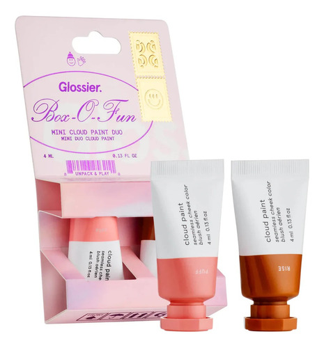 Duo De Rubores Glossier Mini Cloud Paint Duo Tono del maquillaje Puff - Rise