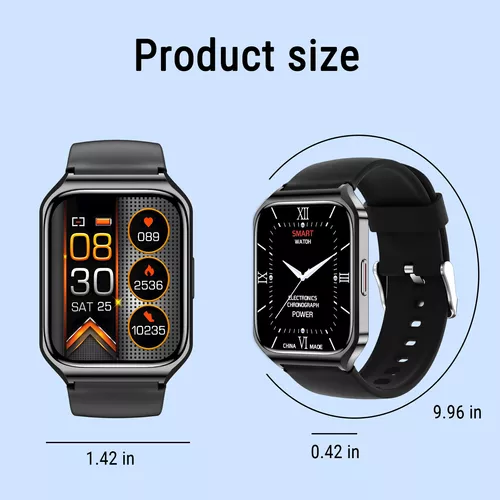 Smartwatch Reloj Inteligente Hombre con Llamada: 1.42 Reloj