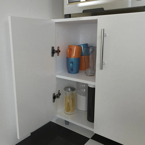 Imagen 9 de 10 de Mueble Módulo Doble 2 Puertas Melamina Centro Estant Cocina
