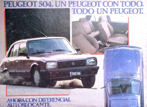 Peugeot 504 Folleto 