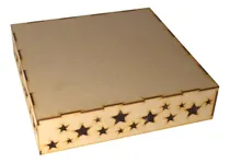 Comprar 3 Bandejas Caladas Estrellas 30x30x5cm - Fibrofácil -