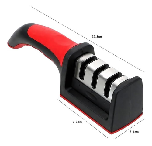 Afilador De Cuchillos Y Tijeras Profesional Manual 3 En 1