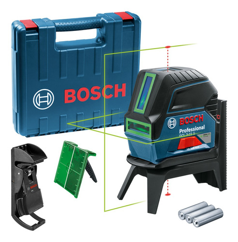 Nível Laser Verde Bosch Gcl 2-15 G 15m Com Pontos De Prumo