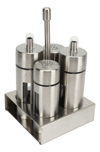 Botella De Vinagre De Acero Inoxidable Salt Pepper Cruet Set