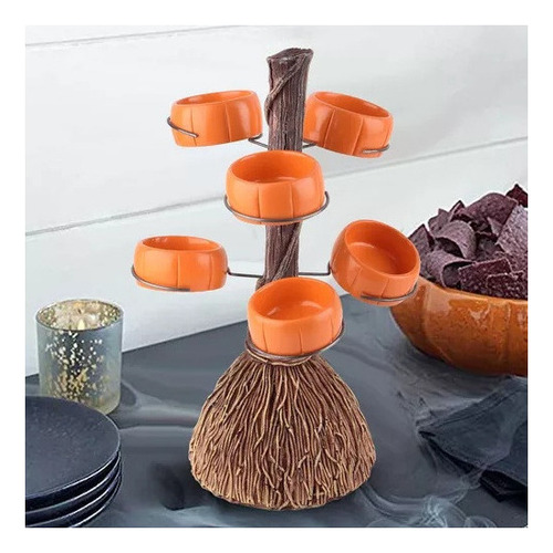 Soporte Para Aperitivos De Halloween Con Forma De Calabaza,
