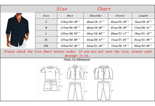 Polera De Lino De Manga Larga Guayabera For Hombre Con Bo