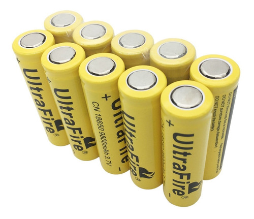 2 Baterias Recargable Linterna 18650 9800mah 3.7v Ultrafire