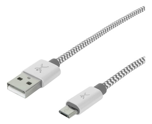 Cable Micro Usb Perfect Choice Pc-101680 Usb 2.0 - Micro Usb Color Plateado