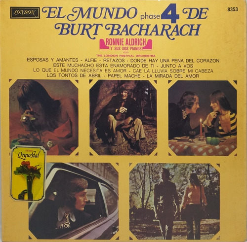 Vinilo Lp Ronnie Aldrich El Mundo Phase 4 De Burt Bacharach