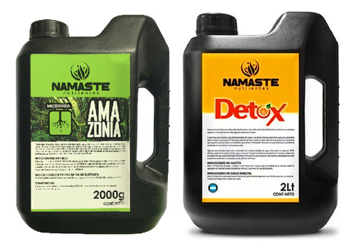 Namaste Fertilizantes Amazonia Roots 2kg Con Detox 2lt