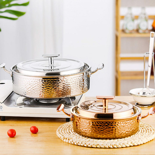 Olla De Cobre Elegante Para Cocina En Eventos Oro S