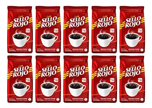  Café Sello Rojo Café molido descafeinado, Sabor equilibrado, Café  descafeinado molido 100% colombiano tostado oscuro