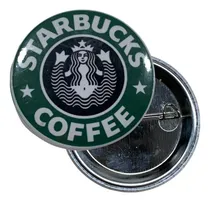 Comprar Pins Prendedores 44mm - Starbucks Cofee