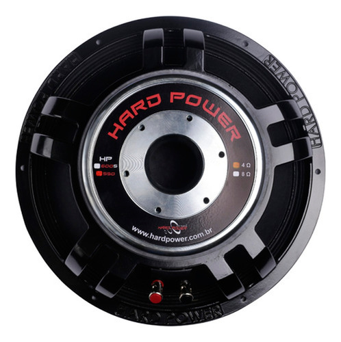 2 Médio Grave Hard Power 12 Pol Cone Seco 550w Rms Som Carro