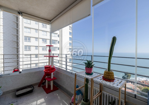Reñaca, Cómodo Departamento Con Vista Al Mar De 2d 2b 2e 1b