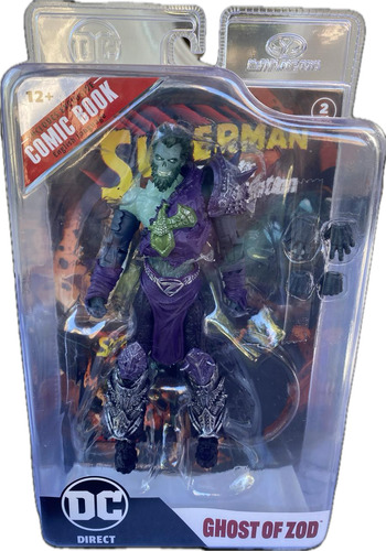 Figura Articulada Gosth Of Zod. Con Comic Book Incluido.