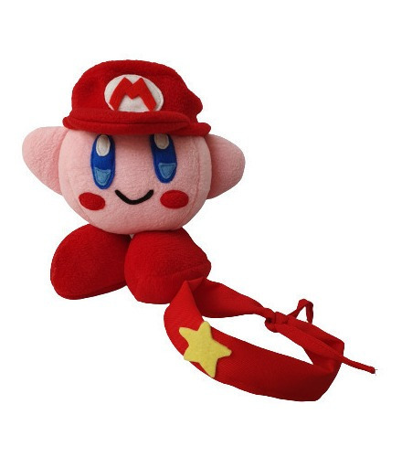 Kirby Muñeco Mario Bros  Peluche Ninja Artesanal