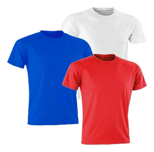 Kit 3 Camisas Dry Uv Blusa Treino Camiseta Termica Masculina