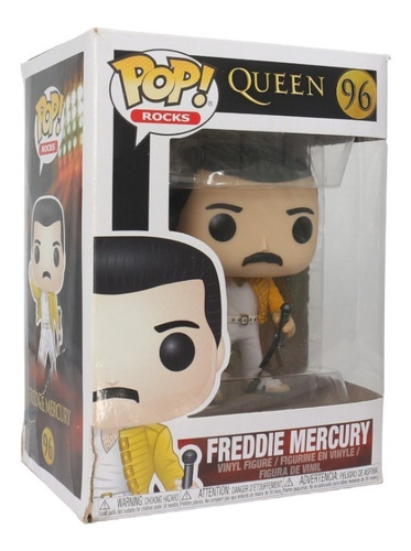 Funko Pop Queen Rocks Freddie Freddy Mercury Caja Lastimada