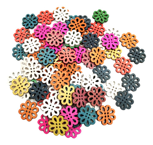 100pcs Botones De Mezclados De Del Hueco Del Agujero Para