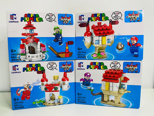 Super Mario Bros Castillo Set 4 Modelos Armables