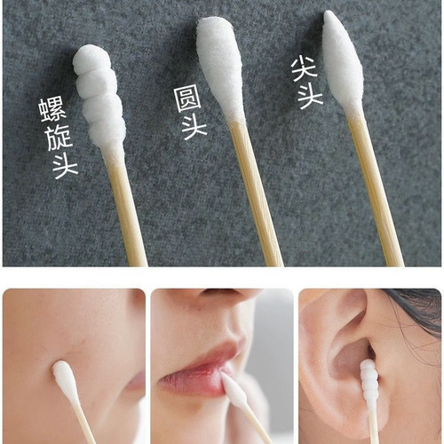 Use Bastoncillos De Algodón Desechables De Doble Punta Para