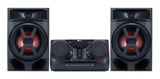 Mini System LG Xboom CK43 preto com bluetooth 220W de potência - 110V/220V