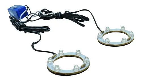 Anillo Luz Led Ojo De Angel Para Foco H4 4 Cm Luz Azul MercadoLibre