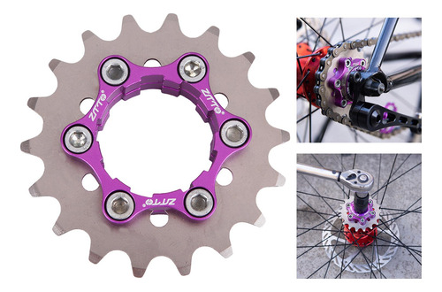 Adaptador De Cassette De Una Velocidad De Acero Cog 1 18t