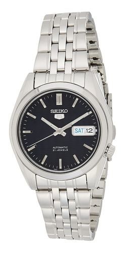 Reloj Hombre Seiko Snk357 Automático Pulso Plateado En Acero