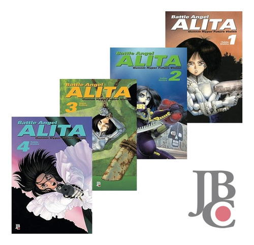 Alita Battle Angel - Editora Jbc - 4 Volumes 