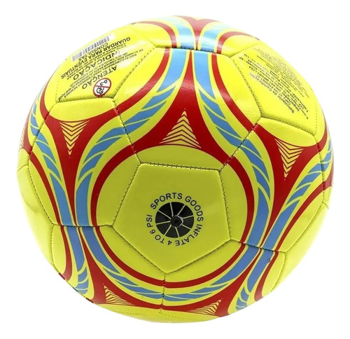 Bola De Futebol Infantil 270g Campo Praia Rua Amarelo R