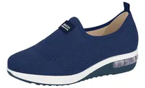 Comprar Tênis Feminino Slip On Casual Sem Cadarços Modare Azul